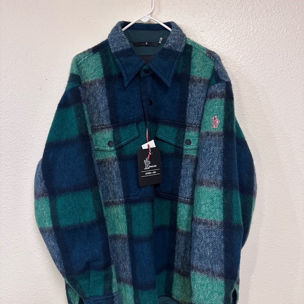 Men’s Moncler Grenoble Checked Buttoned Jacket